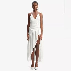 Bardot Sorella Halter Dress in Orchid White XL (US 10 / AU 14 / EU 42 / UK 14)